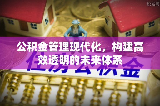 石鼓公积金管理现代化，构建高效透明的未来体系